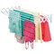 mDesign Expandable Wall Mount Laundry Drying Rack Clothing Storage